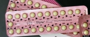 An illustration picture shows a box and blister-packs of acne drug Diane-35, which is also used as a contraceptive, in a pharmacy in Andernos